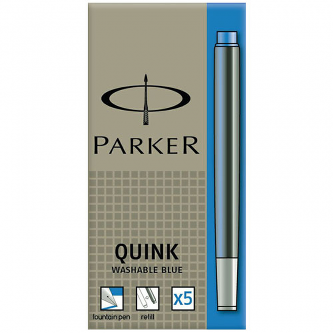 Чернильный картридж PARKER для перьевой ручки, синий CW1950384