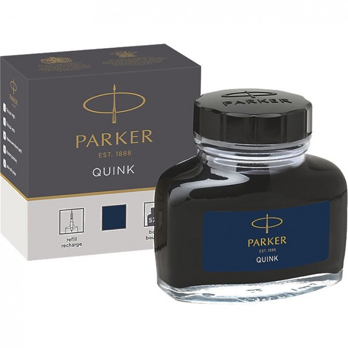 Флакон чернил PARKER для перьевой ручки, чернила сине-черного цвета 1950378