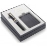 Набор PARKER SONNET GIFT 20 BLACK GT с перьевой ручкой и футляром для карточек 2121991