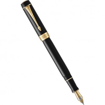Перьевая ручка PARKER DUOFOLD CLASSIC CENTENNIAL F77, Black / Gold (Перо F)