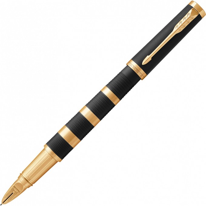 Ручка 5-й пишущий узел PARKER INGENUITY BLACK RUBBER & METAL GT, F 1931442