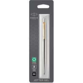 Ручка гелевая PARKER JOTTER CORE K694 (2020672) Stainless Steel GT M черный