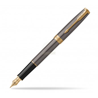 Ручка перьевая PARKER SONNET GREY CORE GT (2213680) F