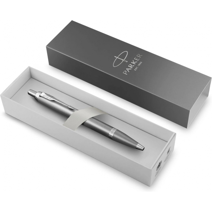 Ручка шариковая PARKER IM WRITING RITUALS K331 серый/хром 2203898