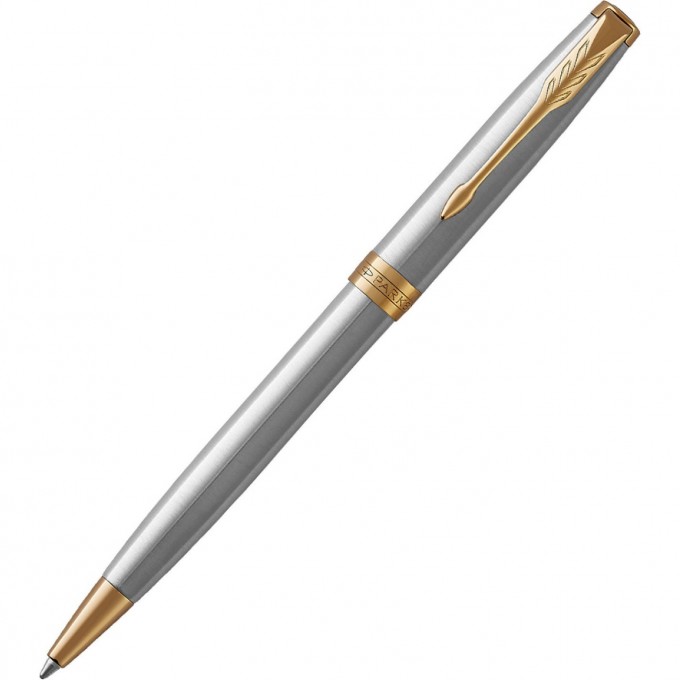 Шариковая ручка PARKER ESSENTIAL SONNET STAINLESS STEEL GT M 1931507