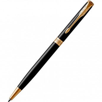 Тонкая шариковая ручка PARKER ESSENTIAL SONNET LAQUE BLACK GT М