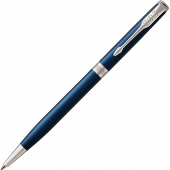 Тонкая шариковая ручка PARKER ESSENTIAL SONNET LAQUE BLUE CT М