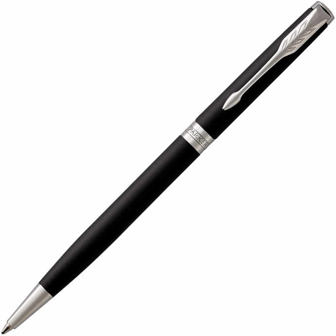 Тонкая шариковая ручка PARKER ESSENTIAL SONNET MATTE BLACK CT М 1931525