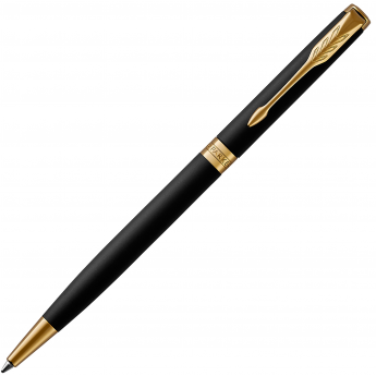 Тонкая шариковая ручка PARKER ESSENTIAL SONNET MATTE BLACK GT М