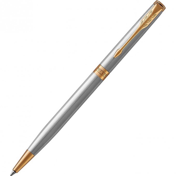 Тонкая шариковая ручка PARKER ESSENTIAL SONNET STAINLESS STEEL GT М 1931508